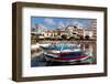 Greece, Crete, Agios Nikolaos, Lake Voulismeni, Fishing Boats-Catharina Lux-Framed Photographic Print