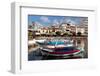 Greece, Crete, Agios Nikolaos, Lake Voulismeni, Fishing Boats-Catharina Lux-Framed Photographic Print