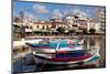 Greece, Crete, Agios Nikolaos, Lake Voulismeni, Fishing Boats-Catharina Lux-Mounted Photographic Print