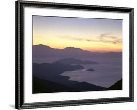 Greece, Crete, Agios Nikolaos, Mirabello Bay, Sunset-Thonig-Framed Photographic Print