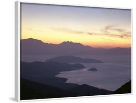 Greece, Crete, Agios Nikolaos, Mirabello Bay, Sunset-Thonig-Framed Photographic Print