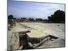 Greece, Crete, Central Court Near Royal Apartments at Phaistos Palace-null-Mounted Giclee Print