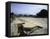 Greece, Crete, Central Court Near Royal Apartments at Phaistos Palace-null-Framed Stretched Canvas