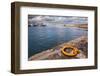 Greece, Crete, Chania, Harbour, Fixing Ring-Catharina Lux-Framed Photographic Print