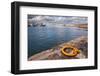 Greece, Crete, Chania, Harbour, Fixing Ring-Catharina Lux-Framed Photographic Print