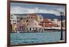 Greece, Crete, Chania, Venetian Harbour, Mosque-Catharina Lux-Framed Photographic Print