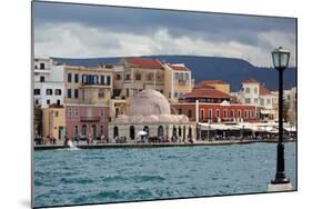 Greece, Crete, Chania, Venetian Harbour, Mosque-Catharina Lux-Mounted Photographic Print