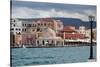 Greece, Crete, Chania, Venetian Harbour, Mosque-Catharina Lux-Stretched Canvas