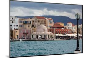Greece, Crete, Chania, Venetian Harbour, Mosque-Catharina Lux-Mounted Photographic Print