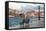 Greece, Crete, Chania, Venetian Harbour, Waterside Promenade, Bench-Catharina Lux-Framed Stretched Canvas