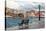 Greece, Crete, Chania, Venetian Harbour, Waterside Promenade, Bench-Catharina Lux-Stretched Canvas