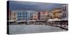Greece, Crete, Chania, Venetian Harbour, Waterside Promenade-Catharina Lux-Stretched Canvas