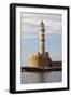 Greece, Crete, Chania. Venetian Lighthouse at the Old Harbor-Hollice Looney-Framed Photographic Print