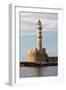 Greece, Crete, Chania. Venetian Lighthouse at the Old Harbor-Hollice Looney-Framed Photographic Print