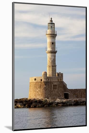 Greece, Crete, Chania. Venetian Lighthouse at the Old Harbor-Hollice Looney-Mounted Photographic Print