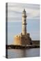 Greece, Crete, Chania. Venetian Lighthouse at the Old Harbor-Hollice Looney-Stretched Canvas