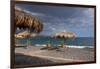 Greece, Crete, Lapetra, Beach Restaurant-Catharina Lux-Framed Photographic Print