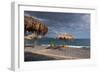 Greece, Crete, Lapetra, Beach Restaurant-Catharina Lux-Framed Photographic Print