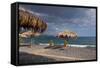 Greece, Crete, Lapetra, Beach Restaurant-Catharina Lux-Framed Stretched Canvas
