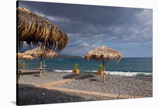 Greece, Crete, Lapetra, Beach Restaurant-Catharina Lux-Stretched Canvas