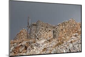 Greece, Crete, Pass of Ambelos, Windmills-Catharina Lux-Mounted Photographic Print