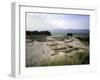 Greece, Crete, Phaistos Palace, with Messara Plain in Background, 16th-15th Century BC-null-Framed Giclee Print