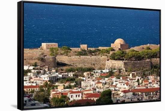 Greece, Crete, Rethimnon, Fortezza, Distant View-Catharina Lux-Framed Stretched Canvas