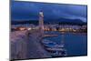 Greece, Crete, Rethimnon, Venetian Harbour, Lighthouse, in the Evening-Catharina Lux-Mounted Photographic Print