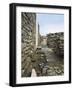Greece, Cyclades Islands, Delos Island, Main Street of Theatre District-null-Framed Giclee Print
