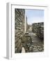 Greece, Cyclades Islands, Delos Island, Main Street of Theatre District-null-Framed Giclee Print