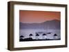 Greece, Cyclades Islands, Mykonos. Windmill and Cruise Ship-Walter Bibikow-Framed Photographic Print