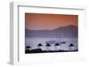 Greece, Cyclades Islands, Mykonos. Windmill and Cruise Ship-Walter Bibikow-Framed Photographic Print