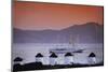 Greece, Cyclades Islands, Mykonos. Windmill and Cruise Ship-Walter Bibikow-Mounted Photographic Print