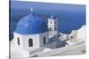 Greece, Cyclades Islands, Santorini Archipelago, Thera Island, Imerovigli, Church and Bell Tower-null-Stretched Canvas