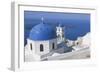 Greece, Cyclades Islands, Santorini Archipelago, Thera Island, Imerovigli, Church and Bell Tower-null-Framed Giclee Print