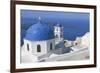 Greece, Cyclades Islands, Santorini Archipelago, Thera Island, Imerovigli, Church and Bell Tower-null-Framed Giclee Print