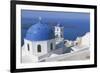 Greece, Cyclades Islands, Santorini Archipelago, Thera Island, Imerovigli, Church and Bell Tower-null-Framed Giclee Print
