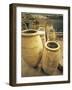 Greece, Cyclades Islands, Santorini, Island of Thera, Pithoi Storage Jars at Akrotiri-null-Framed Giclee Print