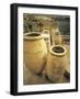 Greece, Cyclades Islands, Santorini, Island of Thera, Pithoi Storage Jars at Akrotiri-null-Framed Giclee Print