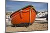 Greece, Cyclades, Mykonos, Hora. Harbor view with fishing boats.-Cindy Miller Hopkins-Mounted Photographic Print