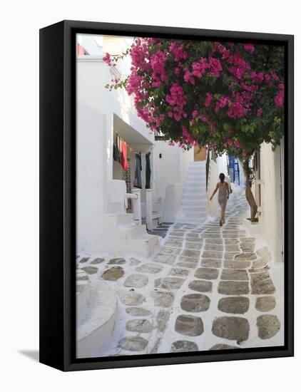 Greece, Cyclades, Mykonos, Mykonos Town-Michele Falzone-Framed Stretched Canvas