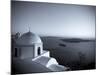 Greece, Cyclades, Santorini, Fira (Thira), Church and View of Santorini Caldera-Michele Falzone-Mounted Photographic Print