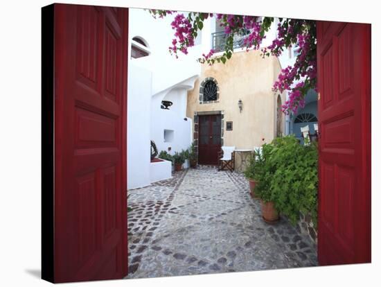 Greece, Cyclades, Santorini, Fira (Thira)-Michele Falzone-Stretched Canvas