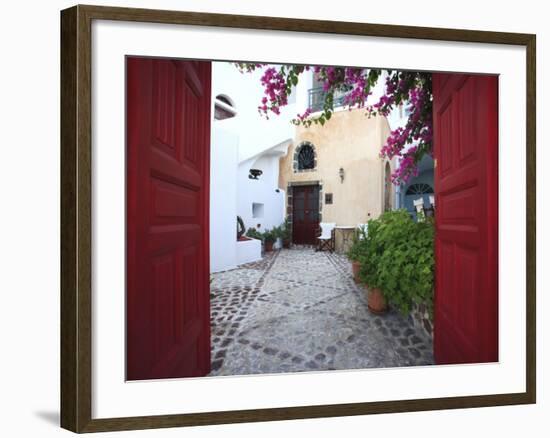 Greece, Cyclades, Santorini, Fira (Thira)-Michele Falzone-Framed Photographic Print