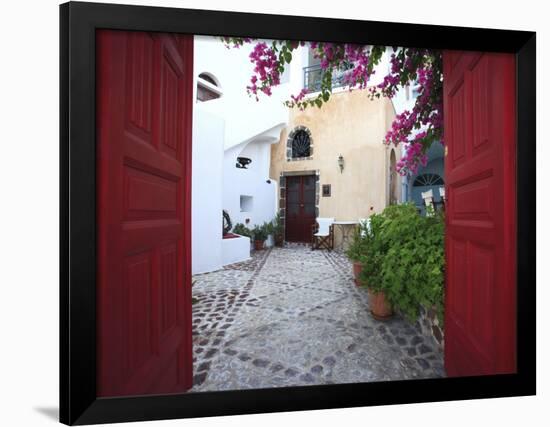 Greece, Cyclades, Santorini, Fira (Thira)-Michele Falzone-Framed Photographic Print