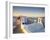 Greece, Cyclades, Santorini, Oia Town and Santorini Caldera-Michele Falzone-Framed Photographic Print