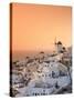 Greece, Cyclades, Santorini, Oia Town and Santorini Caldera-Michele Falzone-Stretched Canvas