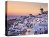 Greece, Cyclades, Santorini, Oia Town and Santorini Caldera-Michele Falzone-Stretched Canvas