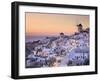 Greece, Cyclades, Santorini, Oia Town and Santorini Caldera-Michele Falzone-Framed Premium Photographic Print