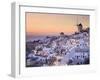 Greece, Cyclades, Santorini, Oia Town and Santorini Caldera-Michele Falzone-Framed Premium Photographic Print